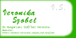 veronika szobel business card